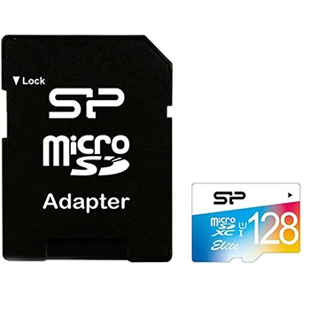 کارت حافظه microSDHC سیلیکون پاور Color Elite کلاس 10 سرعت 85MBps  با آداپتور SD ظرفیت 128GB